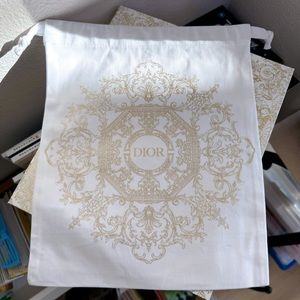 Christian Dior Holiday Dust Bag Drawstring Bag